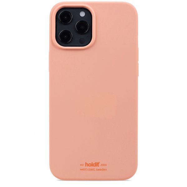 iPhone 12 Pro Max Deksel Silikon Pink Peach