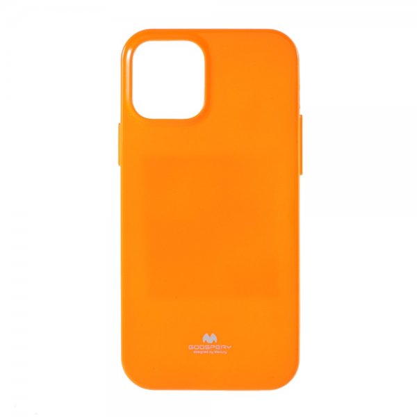 iPhone 12 Mini Deksel Jelly Glitter Oransje