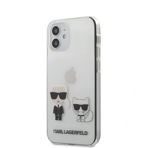iPhone 12 Mini Deksel Karl & Choupette Transparent Klar