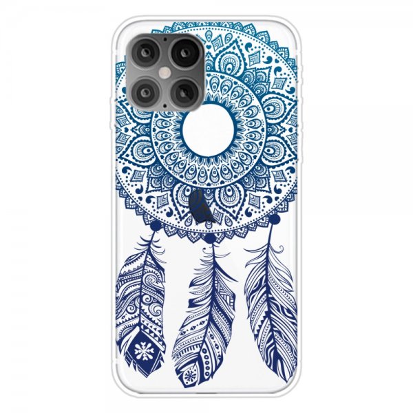 iPhone 12 Mini Deksel Motiv Blå Mandala