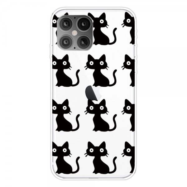 iPhone 12 Mini Deksel Motiv Svarta Katter