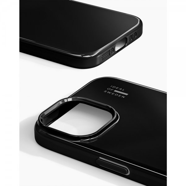 iPhone 13/14/15/16e/17e Deksel Slim Case MagSafe Glossy Black