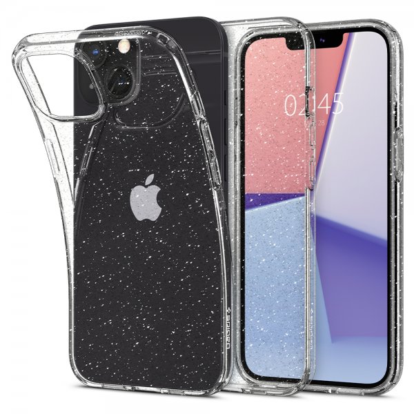 iPhone 13 Mini Deksel Liquid Crystal Glitter Crystal Quartz
