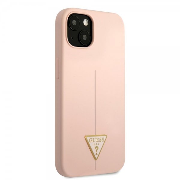 iPhone 13 Mini Deksel Metal Triangle Rosa