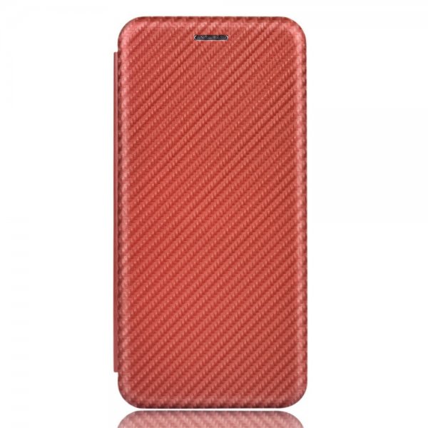 iPhone 13 Pro Max Etui Karbonfibertekstur Brun