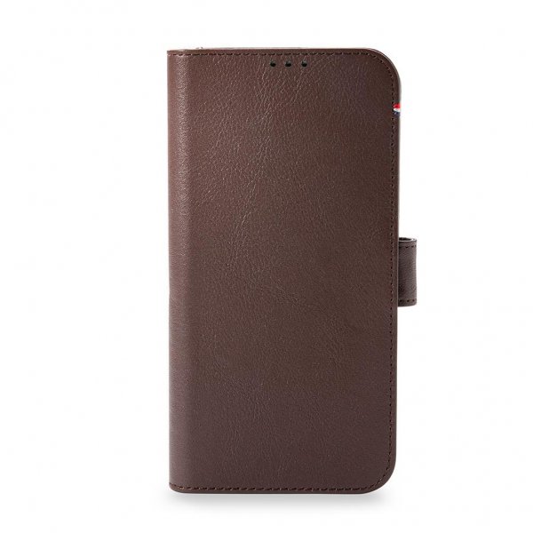 iPhone 13 Pro Max Etui Leather Detachable Wallet Chocolate Brown