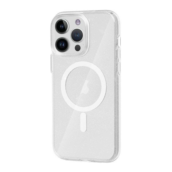 iPhone 13 Pro Max Deksel Glitter MagSafe Transparent