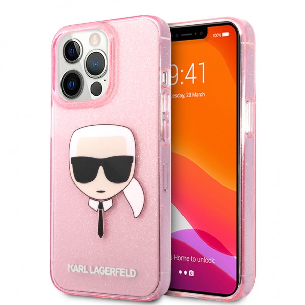 iPhone 13 Pro Max Deksel Full Glitter Rosa