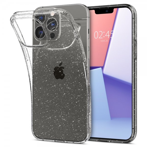 iPhone 13 Pro Max Deksel Liquid Crystal Glitter Crystal Quartz