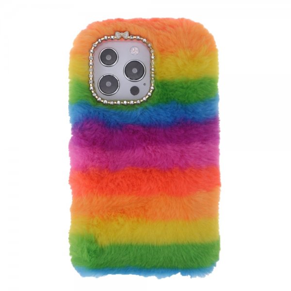 iPhone 13 Pro Max Deksel Rainbow Plush Sin