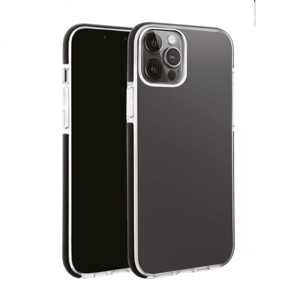 iPhone 13 Pro Max Deksel Rock Solid Svart Transparent