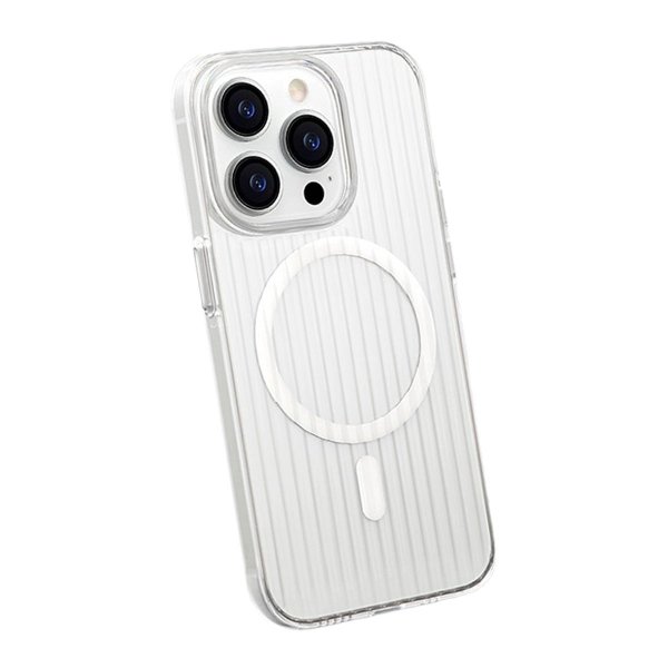 iPhone 13 Pro Deksel Korrugerte MagSafe Transparent