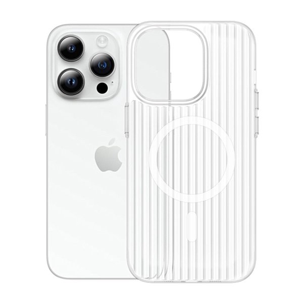 iPhone 13 Pro Deksel Korrugerte MagSafe Transparent