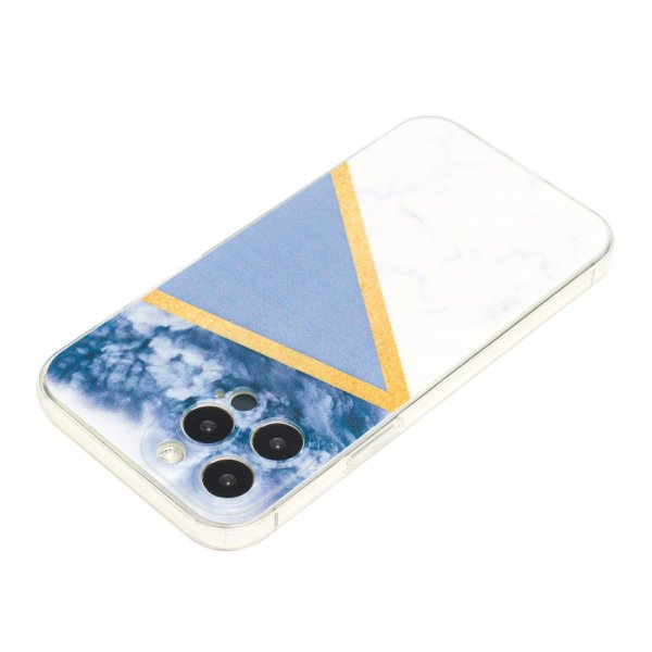 iPhone 13 Pro Deksel Marmormønster Grå