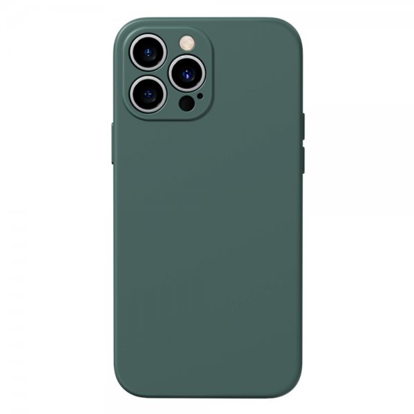 iPhone 13 Pro Deksel Silikon MagSafe Midnight Green