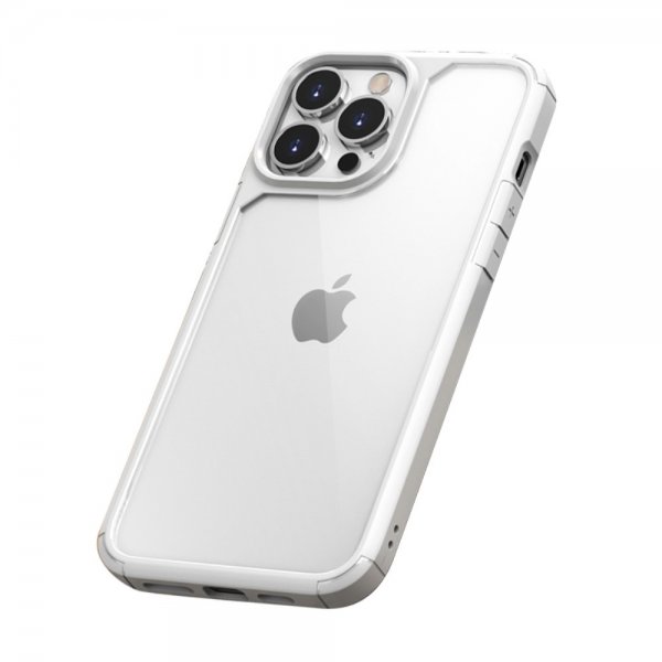 iPhone 13 Pro Deksel Transparent Bakside Støtsikker Hvit