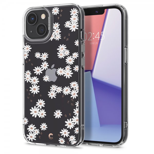 iPhone 13 Deksel Cecile White Daisy