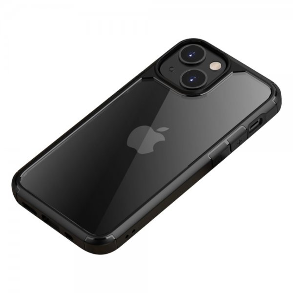 iPhone 13 Deksel Gjennomsiktig Bakside Svart