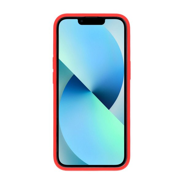 iPhone 13/iPhone 14 Deksel Silikon Rød