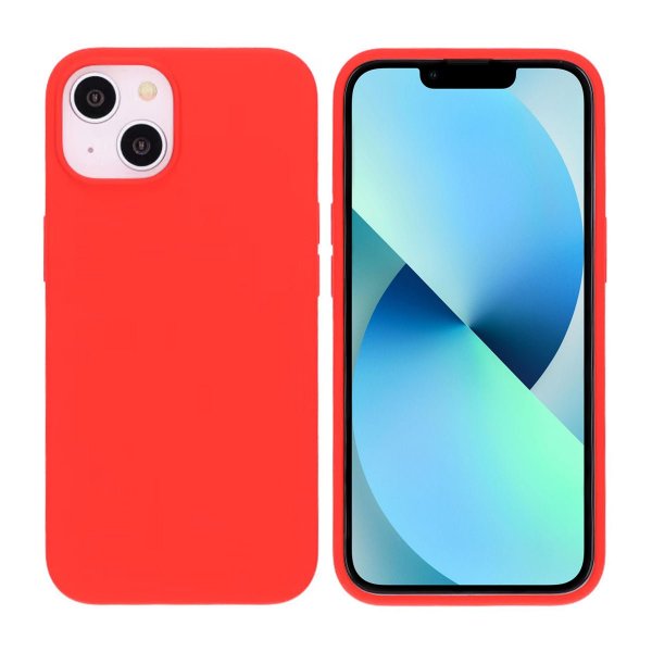 iPhone 13/iPhone 14 Deksel Silikon Rød