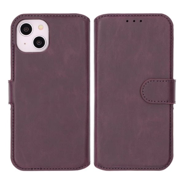 iPhone 13/iPhone 14 Etui Detachable Wallet Case Lilla