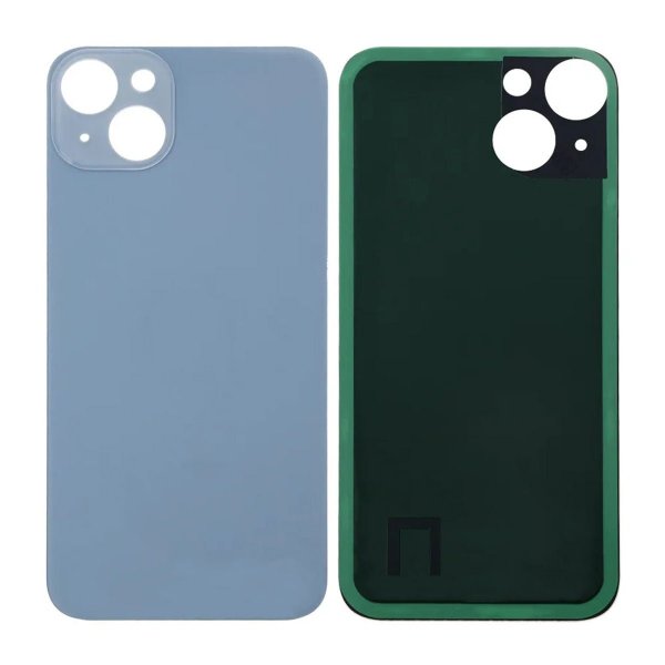 iPhone 14 baksideglass med selvklebende teip - blå