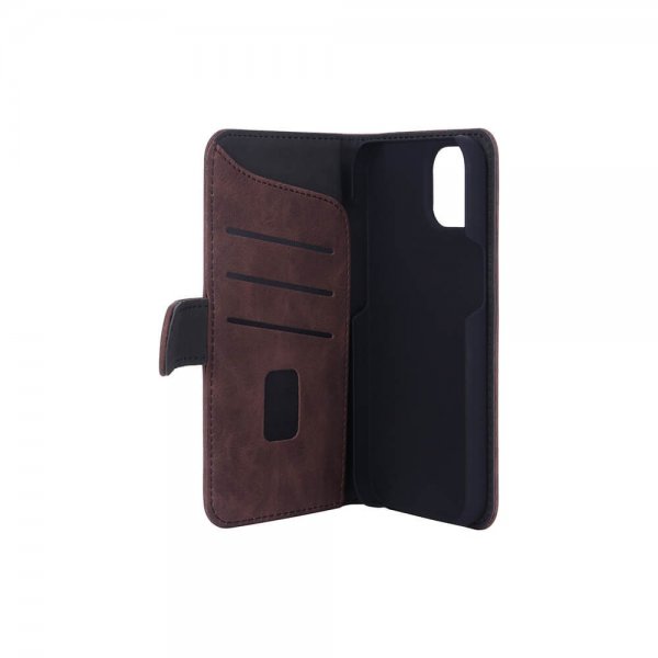 iPhone 13/14/15 Etui med Kortlomme Brun