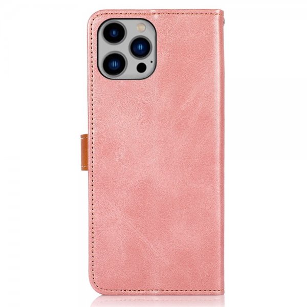 iPhone 14 Plus Etui med Flipp Rosegull