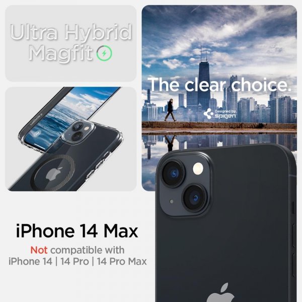 iPhone 14 Plus Deksel Ultra Hybrid MagFit Carbon Fiber