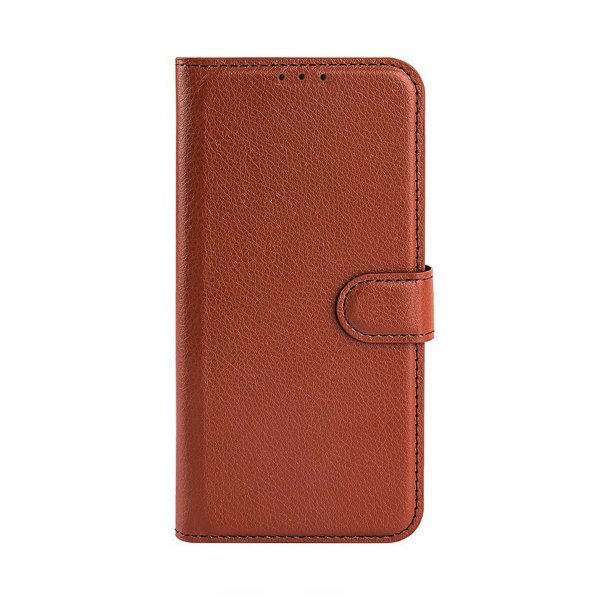 iPhone 14 Etui med Stativ Brun