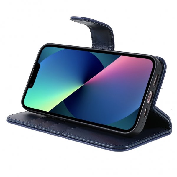 iPhone 14 Plus Etui Essential Leather Heron Blue