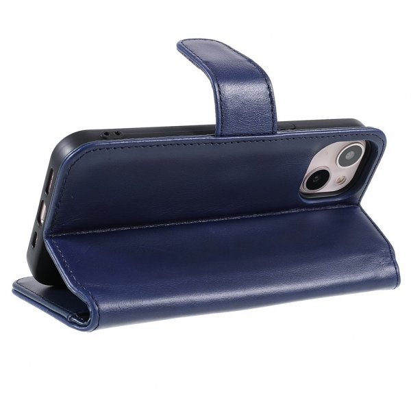 iPhone 14 Plus Etui Essential Leather Heron Blue