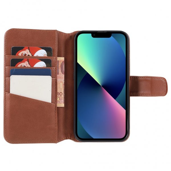 iPhone 14 Plus Etui Essential Leather Maple Brown