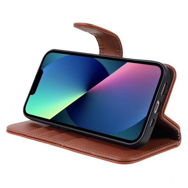 iPhone 14 Plus Etui Essential Leather Maple Brown