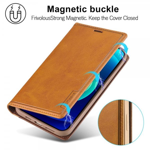 iPhone 14 Plus Etui Kortlomme Utside Brun