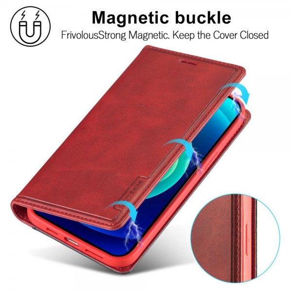 iPhone 14 Plus Etui Kortlomme Utside Rød