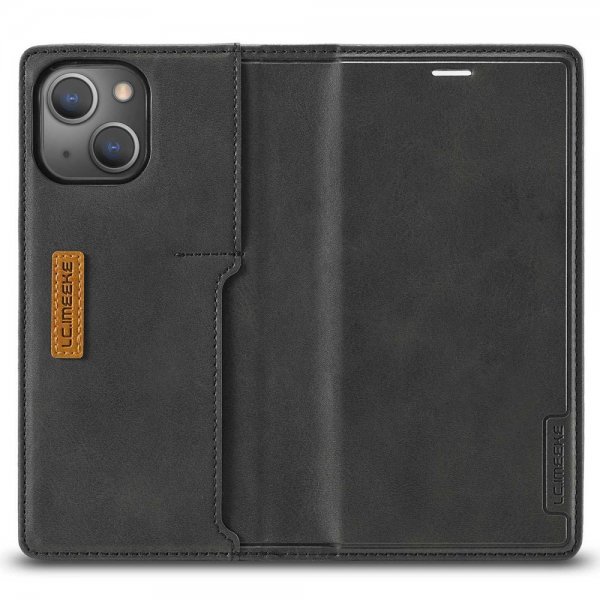 iPhone 14 Plus Etui Kortlomme Utside Svart