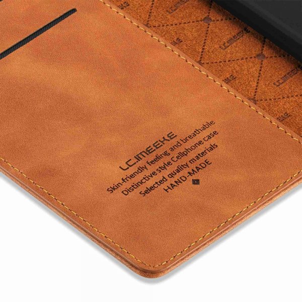 iPhone 14 Plus Etui med Kortlomme flipp Brun