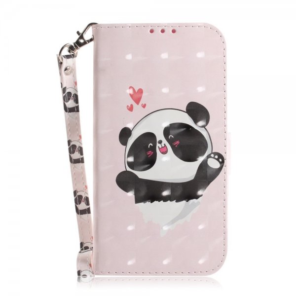 iPhone 14 Plus Etui Motiv Panda Hjerter