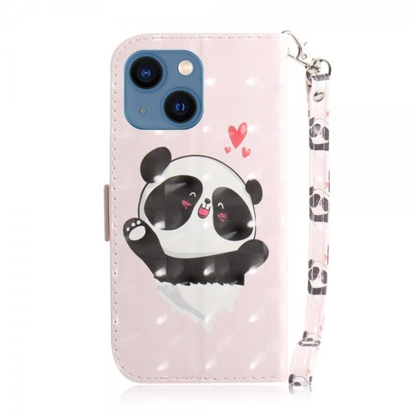iPhone 14 Plus Etui Motiv Panda Hjerter
