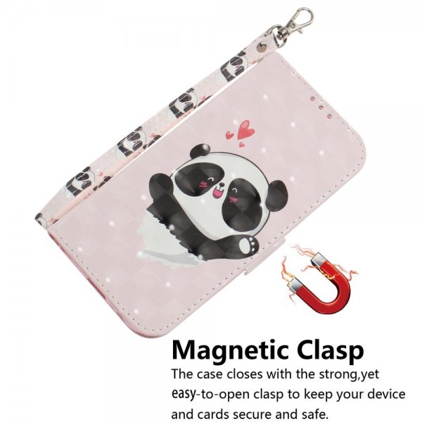 iPhone 14 Plus Etui Motiv Panda Hjerter