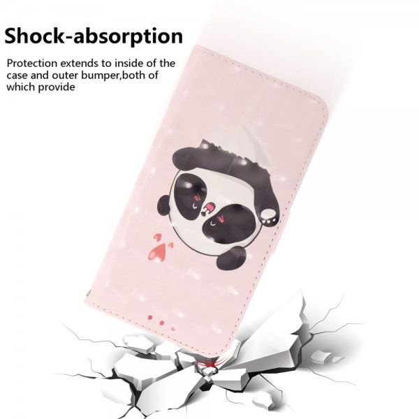 iPhone 14 Plus Etui Motiv Panda Hjerter