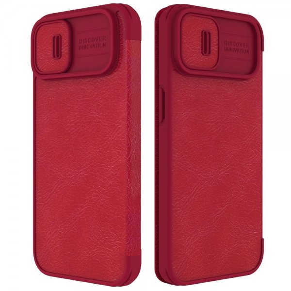 iPhone 14 Plus Etui Qin Pro Series Rød