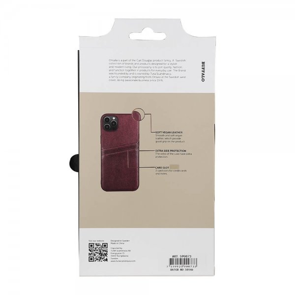 iPhone 14 Plus Deksel Backcover with Card Slots Brun