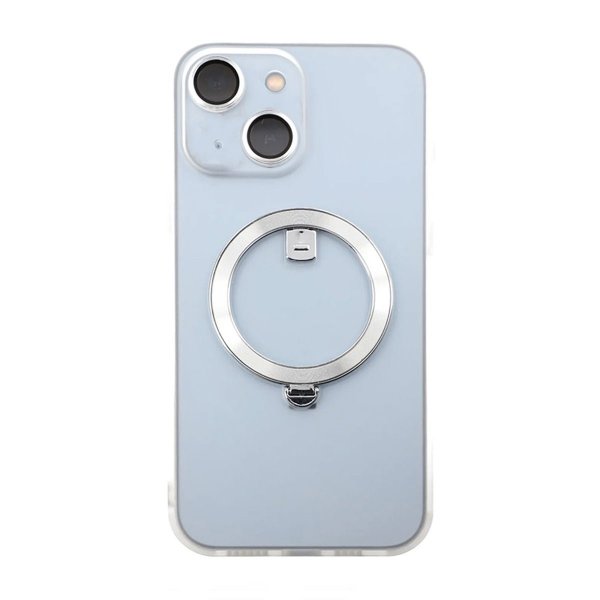 iPhone 14 Plus Deksel Roterbart Stativ Hvit