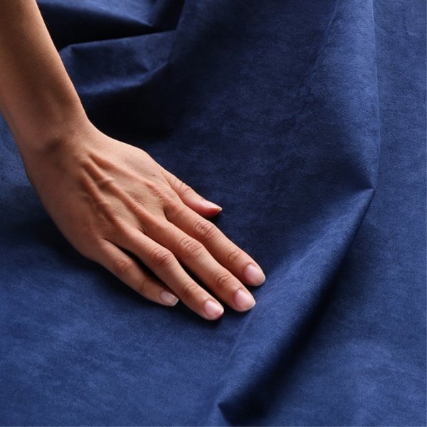 iPhone 14 Plus Deksel Semsket skinn tekstur Blå