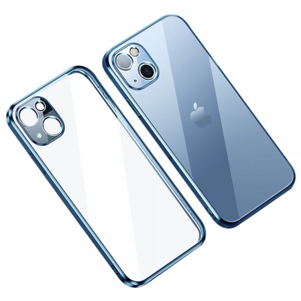 iPhone 14 Plus Deksel Belagt Kant Blå