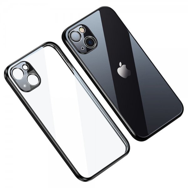 iPhone 14 Plus Deksel Belagt Kant Svart