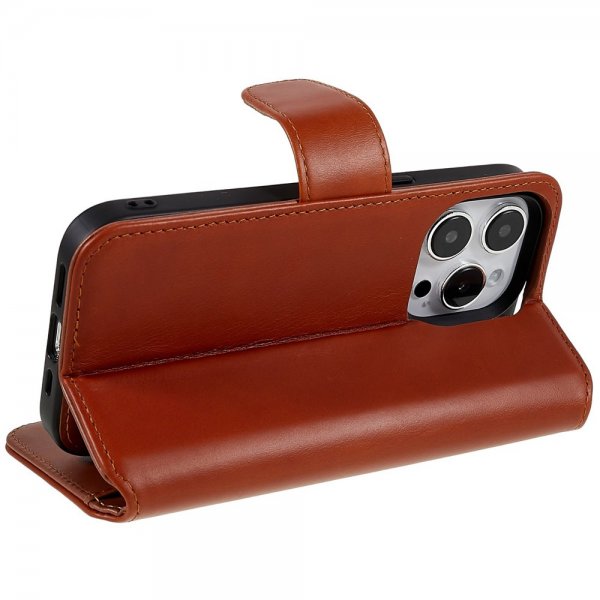 iPhone 14 Pro Etui MagLeather Maple Brown