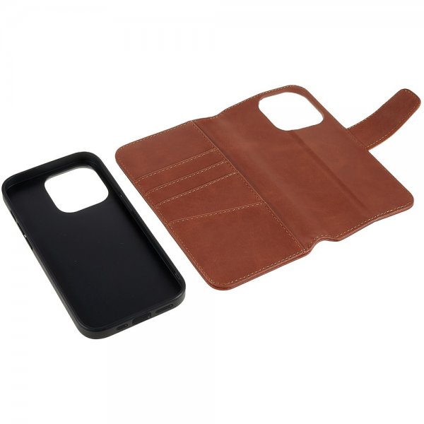 iPhone 14 Pro Etui MagLeather Maple Brown